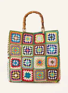 La Milanesa Torba Shopper Crochet Large gruen