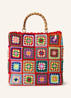 La Milanesa Torba Shopper Crochet Large rot