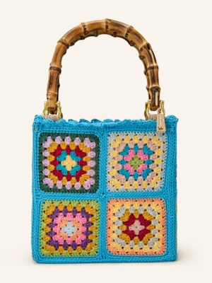 La Milanesa Torba Shopper Crochet Small blau