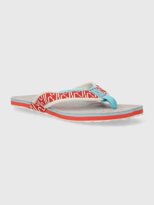 LA Sportiva japonki Swing damskie kolor czerwony na płaskim obcasie 18B402602