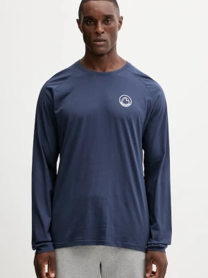 LA Sportiva longsleeve bawełniany Circle Logo kolor granatowy z nadrukiem ZACL007