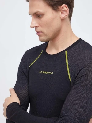 La Sportiva longsleeve funkcyjny Wool40 Aero kolor czarny