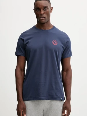 LA Sportiva t-shirt bawełniany Circle Logo męski kolor granatowy z nadrukiem ZACT189