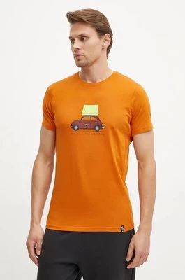 LA Sportiva t-shirt Cinquecento męski kolor pomarańczowy z nadrukiem N55208208