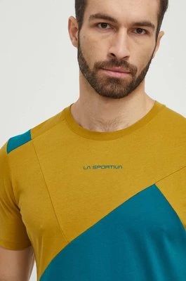 LA Sportiva t-shirt Dude męski kolor zielony wzorzysty F24733732