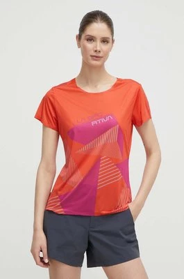 LA Sportiva t-shirt sportowy Comp kolor pomarańczowy G29322411