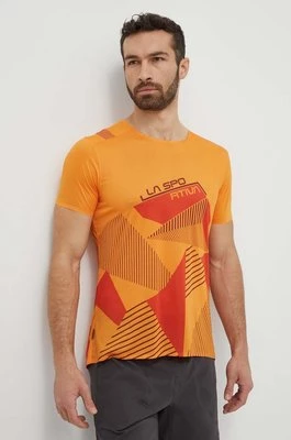 LA Sportiva t-shirt sportowy Comp kolor pomarańczowy z nadrukiem F38102322