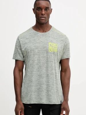 LA Sportiva t-shirt sportowy Pocket Logo męski kolor zielony wzorzysty ZACT150