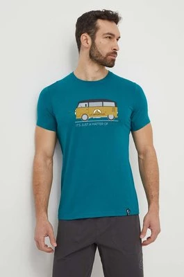 LA Sportiva t-shirt Van męski kolor zielony z nadrukiem H47733733
