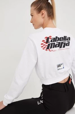 LaBellaMafia bluza damska kolor biały z nadrukiem
