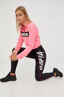 LaBellaMafia legginsy treningowe damskie kolor czarny z nadrukiem
