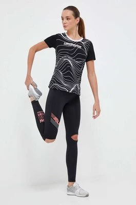 LaBellaMafia legginsy treningowe Essentials kolor czarny z nadrukiem