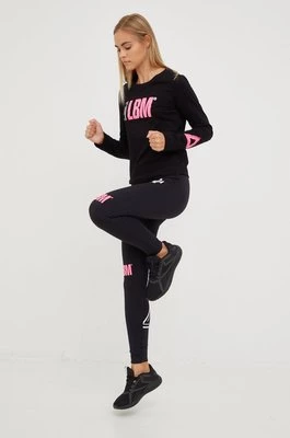 LaBellaMafia legginsy treningowe Highlight 2 damskie kolor czarny z nadrukiem