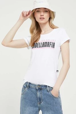 LaBellaMafia t-shirt bawełniany kolor biały