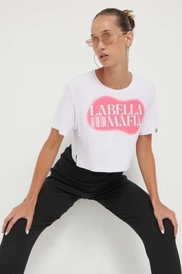 LaBellaMafia t-shirt damski kolor biały