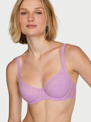 Lacie Biustonosz nieusztywniany balkonetka Dot Geo Victoria's Secret Fioletowy