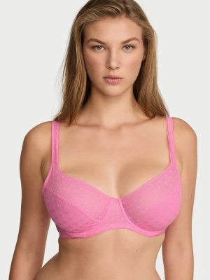 Lacie Biustonosz nieusztywniany balkonetka Dot Geo Victoria's Secret Różowy