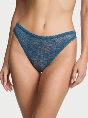 Lacie Majtki koronkowe Lace 90s Victoria's Secret Niebieski