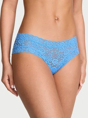 Lacie Majtki z koronką Lace Cheeky Victoria's Secret Niebieski
