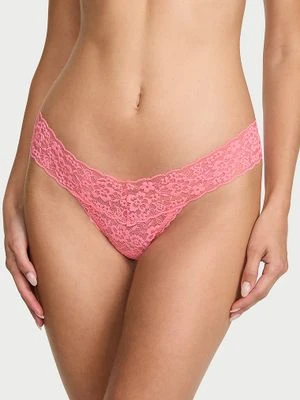 Lacie Stringi koronkowe Keyhole Victoria's Secret Różowy