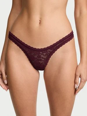 Lacie Stringi koronkowe Ultra-Mini Scoop Victoria's Secret Różowy