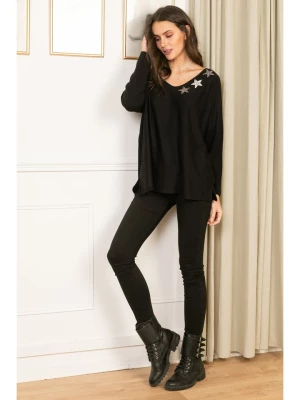 Lacony Paris Koszulka "Framboise" w kolorze czarnym rozmiar: M