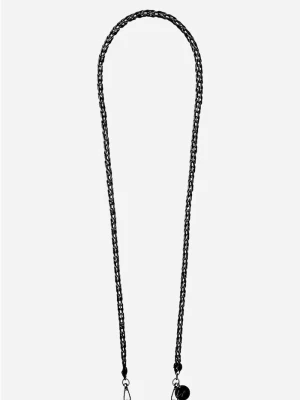LaCoqueFrançaise łańcuszek do telefonu 120 cm czarny