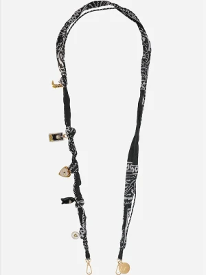 LaCoqueFrançaise łańcuszek do telefonu Laia 120 cm czarny