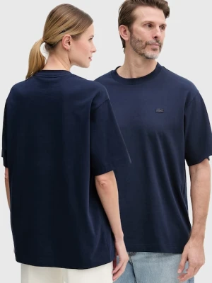 Lacoste T-shirt bawełniany granatowy