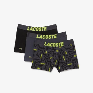 Lacoste Active Erkek Baskılı 3'lü Renkli Boxer