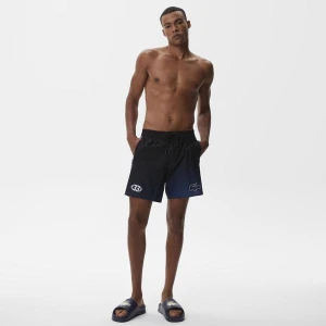 Lacoste Active Erkek Baskılı Siyah Mayo Şort