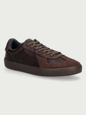 Lacoste BASESHOT PRO sneakersy męskie skórzane brązowy
