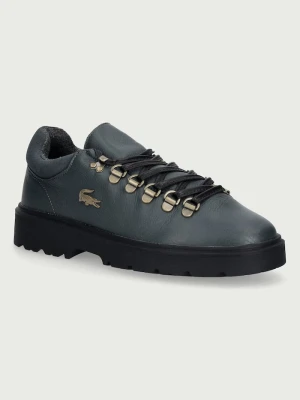 Lacoste BASESHOT WINTER sneakersy męskie skórzane szary