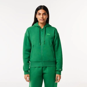 Lacoste Bawełniana bluza dresowa zapinana na suwak