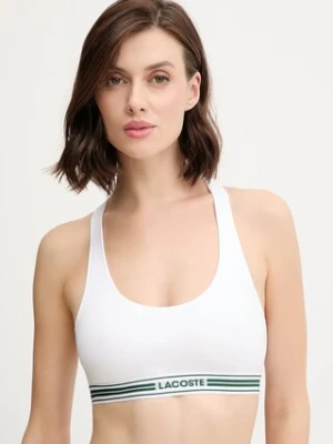 Lacoste biustonosz kolor biały gładki IF8179
