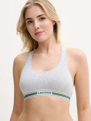 Lacoste biustonosz kolor szary gładki