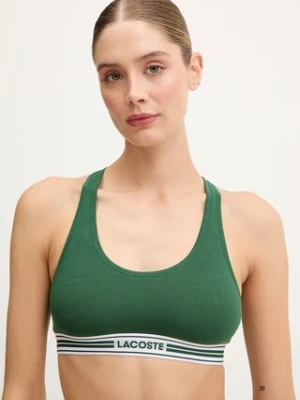 Lacoste biustonosz kolor zielony gładki IF8179