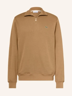 Lacoste Bluza Dresowa Typu Troyer braun CAMELOWY