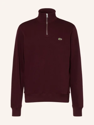 Lacoste Bluza Dresowa Typu Troyer rot CIEMNOCZERWONY