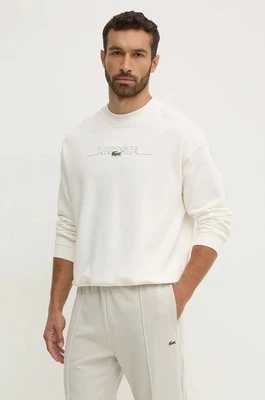 Lacoste bluza męska kolor beżowy wzorzysta SH3878