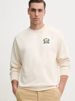 Lacoste bluza męska kolor beżowy z aplikacją SH0028