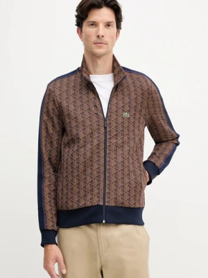 Lacoste bluza męska kolor brązowy wzorzysta SH1368
