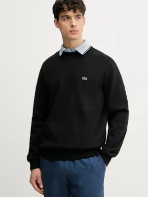 Lacoste bluza męska kolor czarny gładka