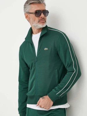 Lacoste bluza męska kolor zielony gładka