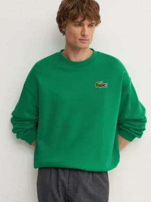 Lacoste bluza męska kolor zielony gładka SH2741