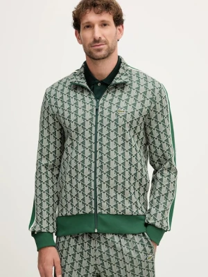 Lacoste bluza męska kolor zielony wzorzysta SH1368