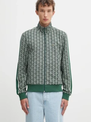 Lacoste bluza męska kolor zielony wzorzysta SH1368