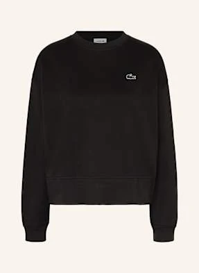 Lacoste Bluza Nierozpinana Oversize schwarz