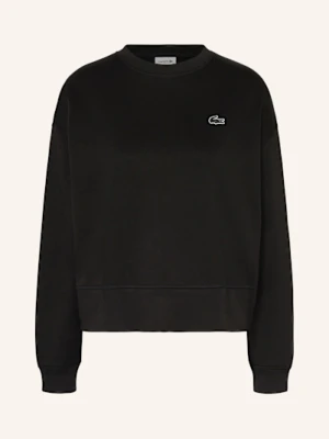 Lacoste Bluza Nierozpinana Oversize schwarz