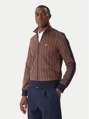 Lacoste Bluza SH1368 Brązowy Regular Fit